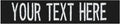 Custom Uniform Name Tapes Solid Colors. Black Fabric, 4 Inch Hook Fastener by NORTHERNSAFARI