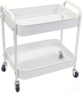 Ufriandz Under Desk Storage Cart 2 Tier Utility Rolling Cart by Ufriandz