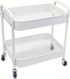 Ufriandz Under Desk Storage Cart 2 Tier Utility Rolling Cart by Ufriandz
