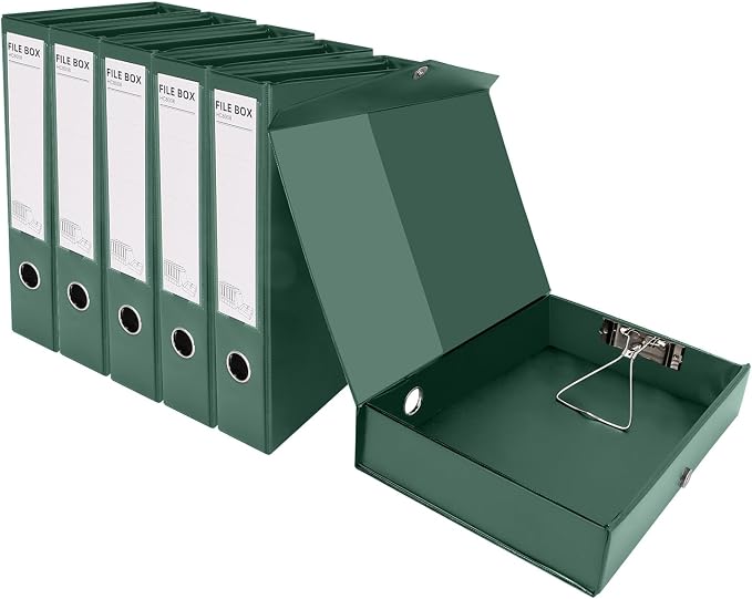 HUA JIE A4 Storage File Boxes Plastic Archives Cases by HUA+JIE