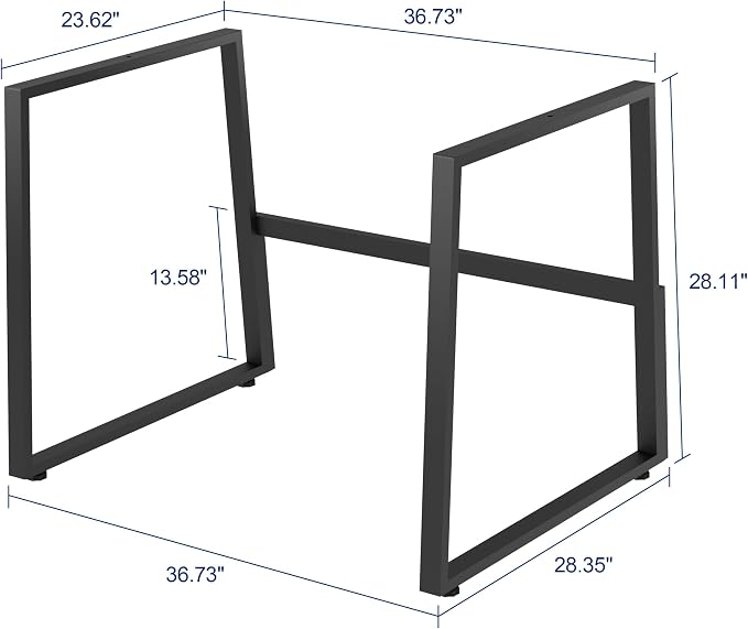 Rocelco 40" Large Height Adjustable Standing Desk - Image 5