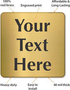 SmartSign Custom Brass Sign - Image 4