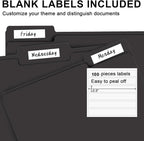File Folder, RAZCC 100 Pack 1/3 Cut Tab File Folders Letter Size, Folders - Image 4