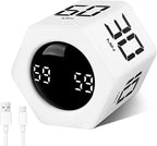 GuDoQi Rotating Pomodoro Timer 1 5 10 30 60 Min Preset, Hexagon ADHD Flip by GuDoQi