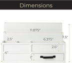 BLU MONACO | White Desktop Organizer - Image 6
