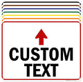 Custom Arrow, Custom Directional Sign, Up Arrow, 18x24 Inches, 55 mil thick by MySignCenter