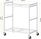 OYEAL Computer Tower Stand, PC Tower Stand Metal Rolling Cart Holds up to 40lbs - Image 2