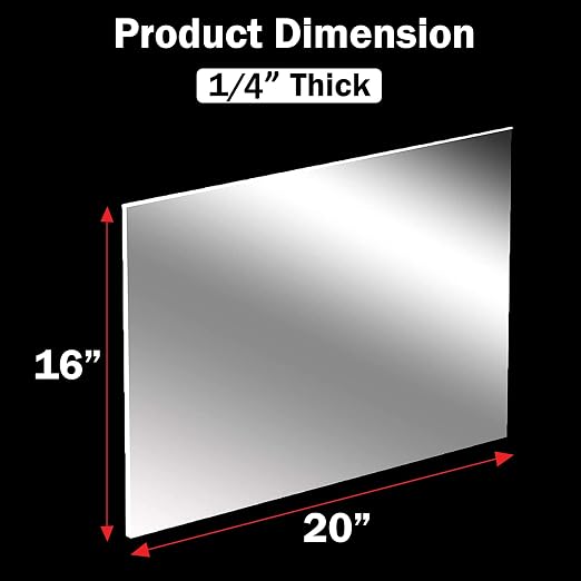 CALPALMY 1/4" Thick Clear Acrylic Sheets - Image 2