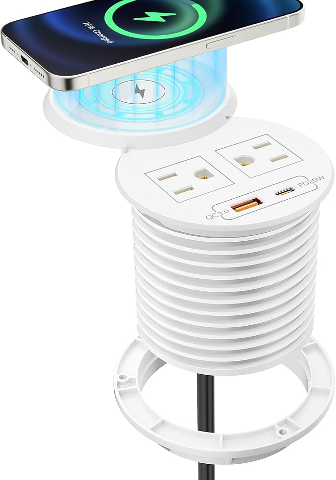 PD 20W USB C Desk Power Grommet by XBA
