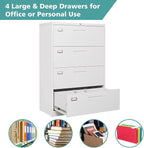 MIIIKO 4 Drawer Lateral File Cabinet - Image 5