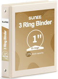 SUNEE 3 Ring Binder 1 Inch 1 Pack by SUNEE