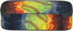Softball Ball Pencil Case Big Capacity Storage Pencil Pouch Stationery Bags - Image 4