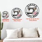 Custom Sewing Machine Metal Sign, Personalized Name Flowers Sewing Sign - Image 5