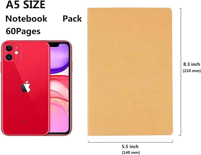 24 Pack Kraft Notebook Journals - Image 3