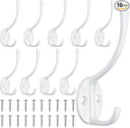 Homanu 10 Pack Coat Hooks Wall Mounted by Homanu