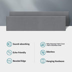 2” Thick Acoustic Panels with Hanging Brackets to the Wall, Light Grey - Image 7