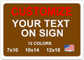 avgrafx Custom Metal Signs, 10x7 inches, Solid Aluminum, UV Printed, Portrait by avgrafx