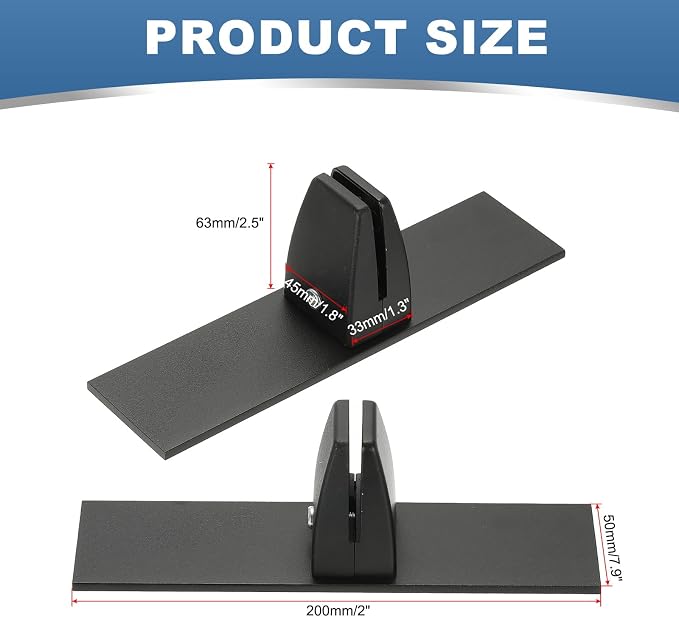 PATIKIL 1.8x1.3x2.5" Desk Divider Support Clamp - Image 2