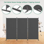 Helios&Hestia 3-Panel 6 ft Tall Indoor Folding Room Divider, Portable Privacy - Image 4