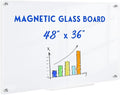 Magnetic Glass Whiteboard, Classroom by QUEENLINK