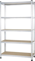 Amazon Basics 5-Tier Medium Duty Storage Shelving Single Post Press Board Shelf by AmazonBasics
