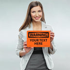 Custom OSHA Style Warning Sign 7" x 10" Aluminum Sign, Customizable "Your Text - Image 2