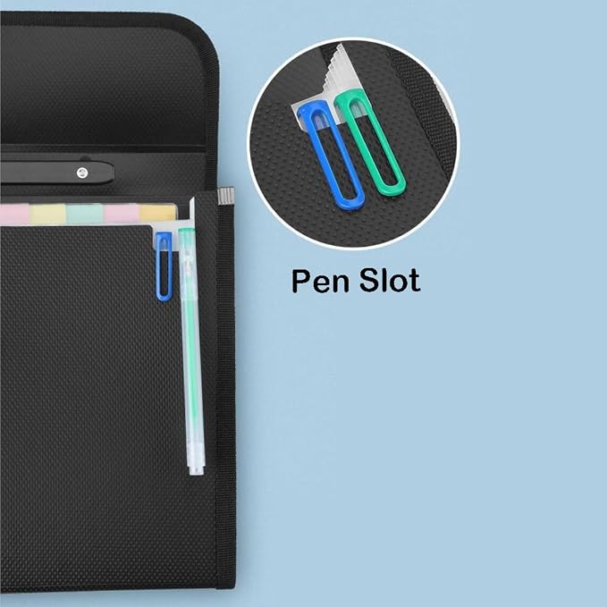 2 Pack Extra Large Legal Size/Foolscap 12 Pockets Accordion File Organizer - Image 6