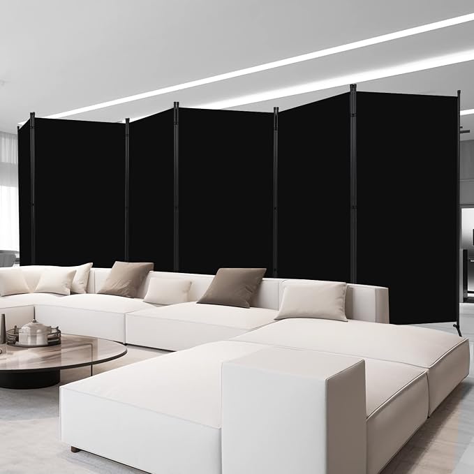 Room Divider 6FT Folding Privacy Screens, 6 Panel Partition Room Dividers - Image 4