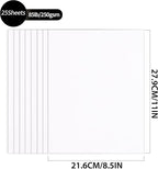 8.5'' x 11'' White Cardstock - 92lb Double-sided Cover Card Stock Heavyweight - Image 2