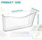 Colarr 6 Pack Expandable Pocket Wall File Holder Plastic Hanging Wall Organizer - Image 2