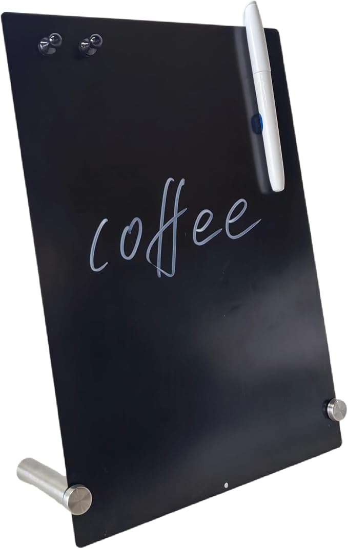 12 x 9 Inch Magnetic Bulletin Board Dry Erase Memo Board Freestanding Metal - Image 8