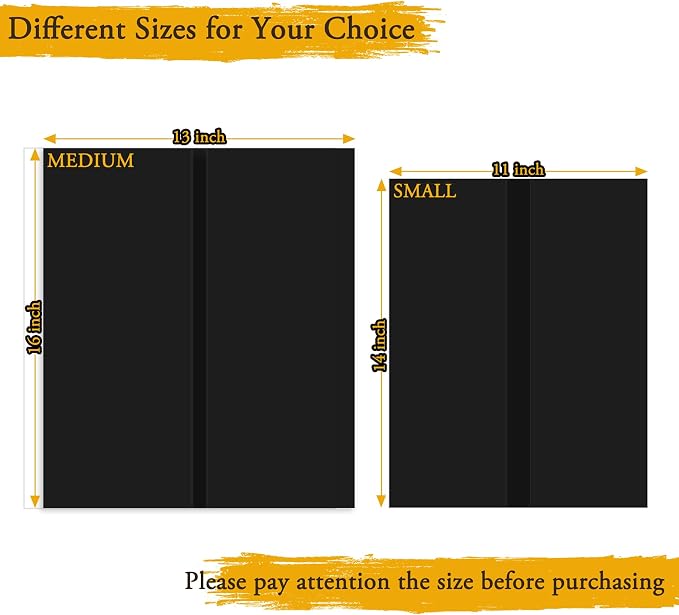 AKONEGE 3PCS Small Trifold Poster Board, 21 x 14 Inches Black Corrugated - Image 3