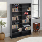 Prepac 2 Column Display Cabinet Media Storage, Double Width Wall - Image 2