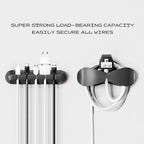 Apromisith USB Cable Organizer Clips Cord Holder, 12 Packs Black Self Adhesive - Image 6