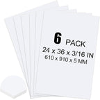 ToLanbbt 6 Pack White Foam Board, Displaying by ToLanbbt