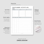 Task Planner & Tracker 8.5 x 11 Tear-Off 70 Sheet Planner Pad – Project - Image 5