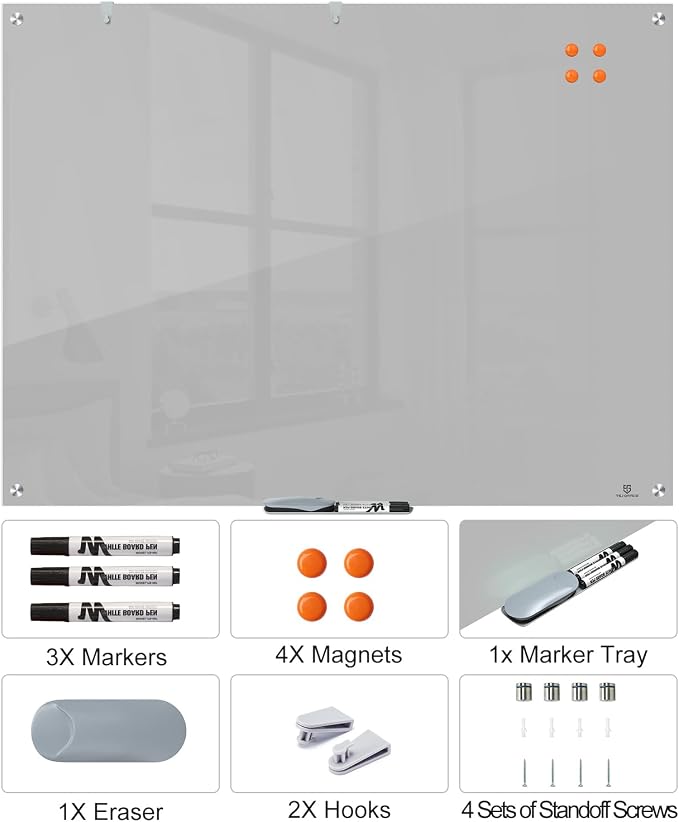 TSJ OFFICE Glass Dry-Erase Board - Image 4
