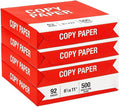 4 Reams Copy Paper – 8.5x11 Letter Size, 92 Bright – Multipurpose Printer Paper by Unknown