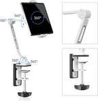 suptek Aluminum Tablet Desk Mount Stand 360° Flexible Cell Phone Holder - Image 7