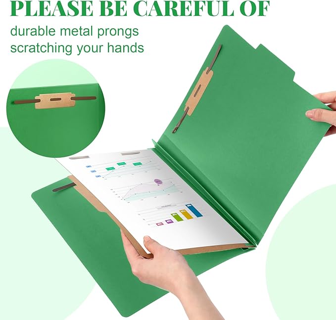 Skyygemm 72 Pcs Classification Folders Letter Size, 1 Divider Pressboard File - Image 4