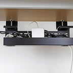 AEONS Under Desk Cable Management Tray Wire Cord Organizer Removable C Clamp - Image 5
