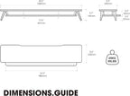Fenge Dual Monitor Stand, Monitor Stands Riser - Image 3