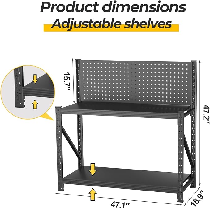 PLMFJQK 2 Sets Storage Shelves - Image 2
