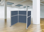 Versare Hush Panel Cubicle Kit | Workstation Partition Walls | Sound Dampening - Image 2