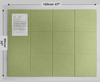 DECORITA Felt Wall Tiles | Large Cork Board Alternative | Aesthetic Felt - Image 2