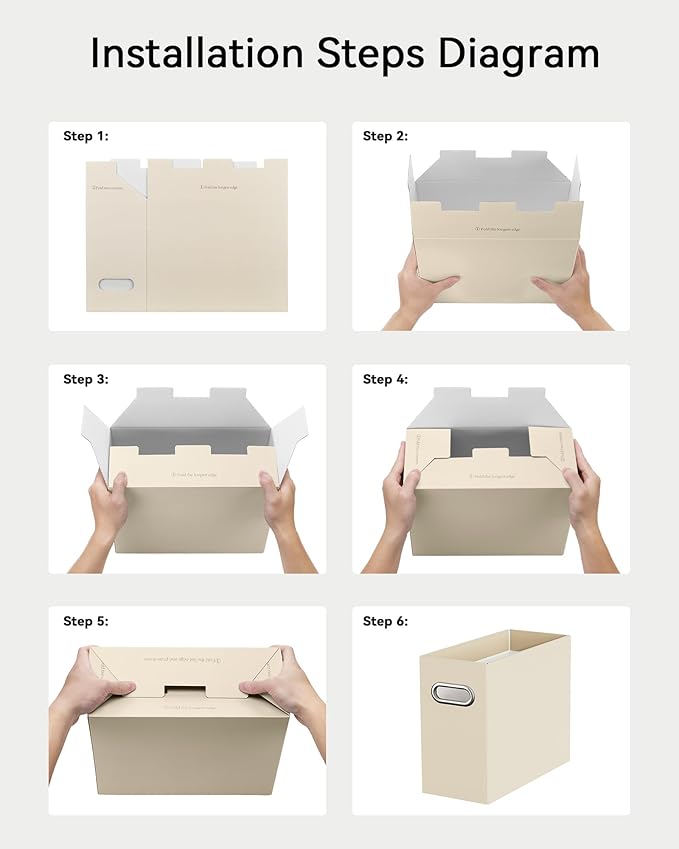 Oterri Cardboard File Organizer Box - Image 6