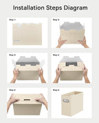 Oterri Cardboard File Organizer Box - Image 5