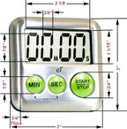 Elegant Digital Kitchen Timer Stainless Steel - Image 4