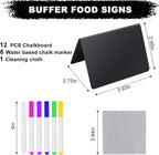 12PCS Mini Chalkboard Signs, Reusable Table Sign Chalk Board - Image 2