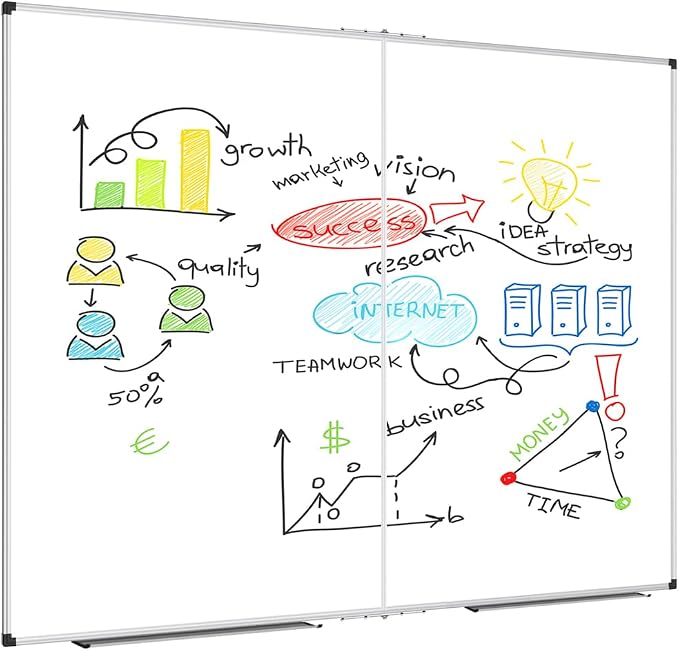 XBoard Dry Erase Board 60 x 48 Inch | Foldable Magnetic White Board - Image 5
